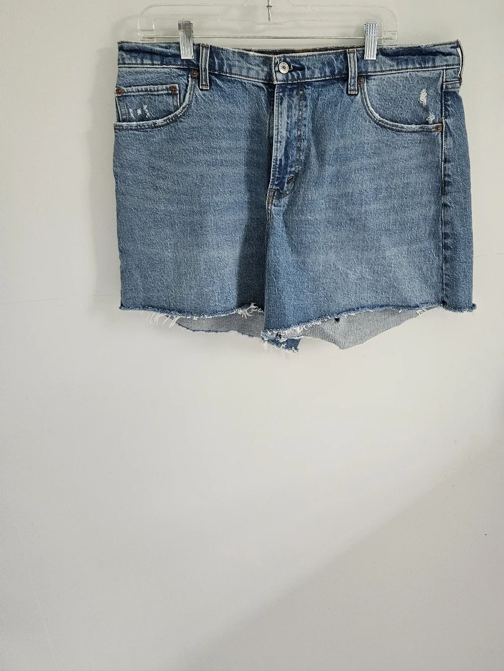 Abercrombie & Fitch The Dad Short Blue Jean Cut-offs High Rise